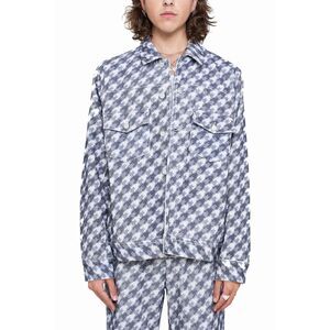 Tromp L'oeil Corduroy Houndstooth Jacket Yitai YTG Los Angeles - Gray M